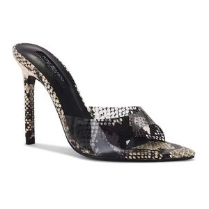 Tony Bianco Snakeskin Stiletto Mules